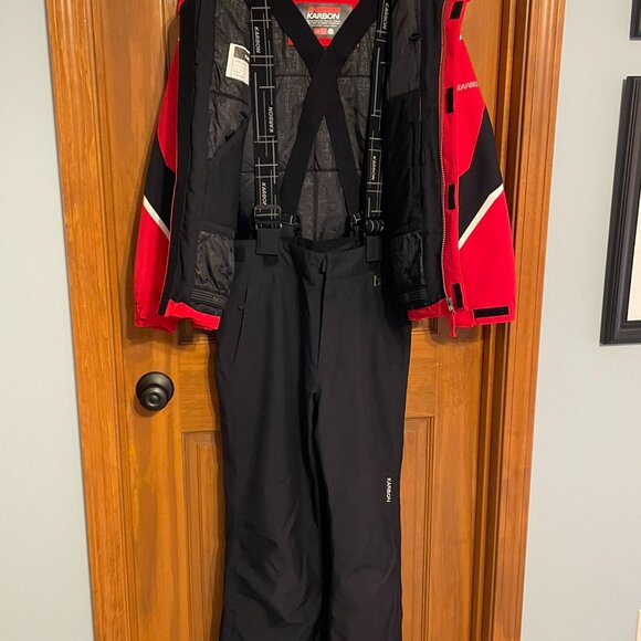 Boys 12 Karbon ski/snow set- jacket and pants in EUC - Picture 9 of 16